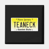Teaneck New Jersey Hometown Nj License Plate Graph Magnet (Vorne)