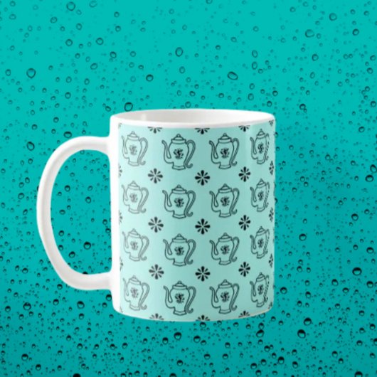 Teapot and Botanical Kaffeetasse