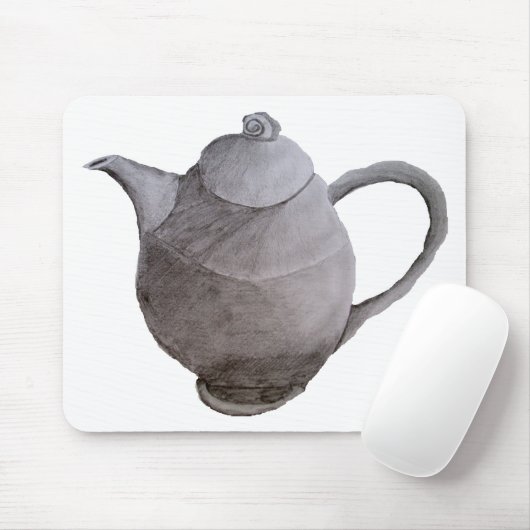 Teapot Art Illustration Mousepad (Mit Mouse)