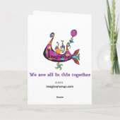 Teapot Balloon Card Karte (Rückseite)