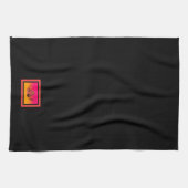 Teapot Black Geschirrtuch (Horizontal)