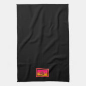 Teapot Black Geschirrtuch (Vertikal)