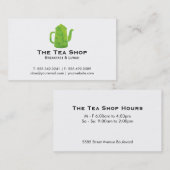 Teapot | BLÄTTER Visitenkarte (Vorne/Hinten)