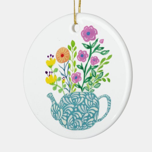 Teapot Bouquet Ornament (Links)