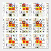 Teapot Collage Kitchen Tapete (Vorderseite)