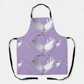 Teapot + Cups Lavendel Teapot Schürze (Vorderseite)