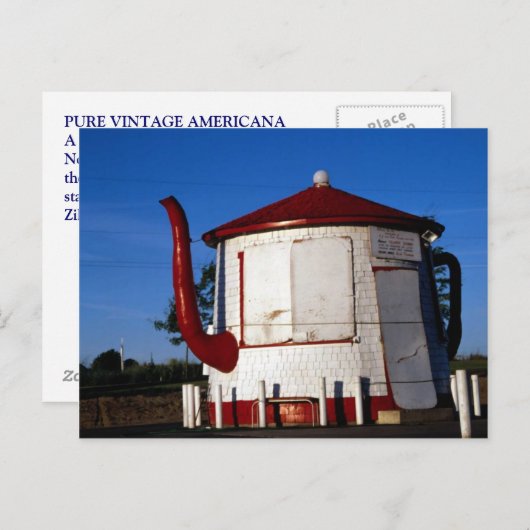 TEAPOT DOME NOVELTY ARCHITEKTUR Postcard ZILLAH Postkarte (Vorne/Hinten)