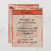 Teapot Fantasy Grunge Empfang Card Begleitkarte (Vorne/Hinten)