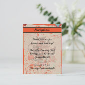 Teapot Fantasy Grunge Empfang Card Begleitkarte (Stehend Vorderseite)