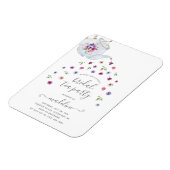 Teapot Floral Brautparty Tee Party Einladung Magnet (Linke Seite)