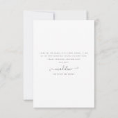 Teapot Floral Bridal Tee Party Dankeskarte (Rückseite)