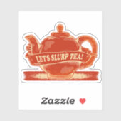Teapot Funny Drinking Tee Aufkleber (Blatt)
