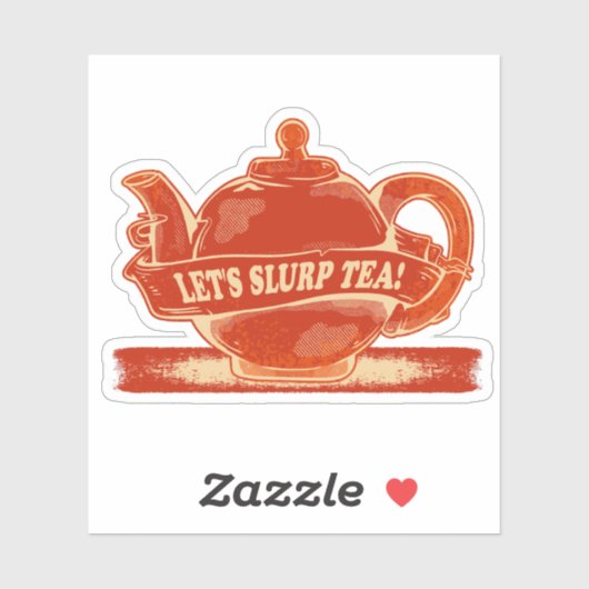 Teapot Funny Drinking Tee Aufkleber (Blatt)