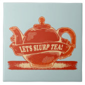 Teapot Funny Drinking Tee Fliese (Vorderseite)