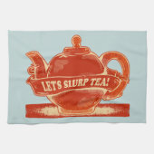 Teapot Funny Drinking Tee Geschirrtuch (Horizontal)