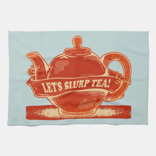 Teapot Funny Drinking Tee Geschirrtuch (Horizontal)