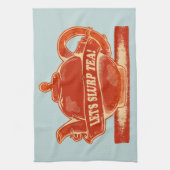 Teapot Funny Drinking Tee Geschirrtuch (Vertikal)