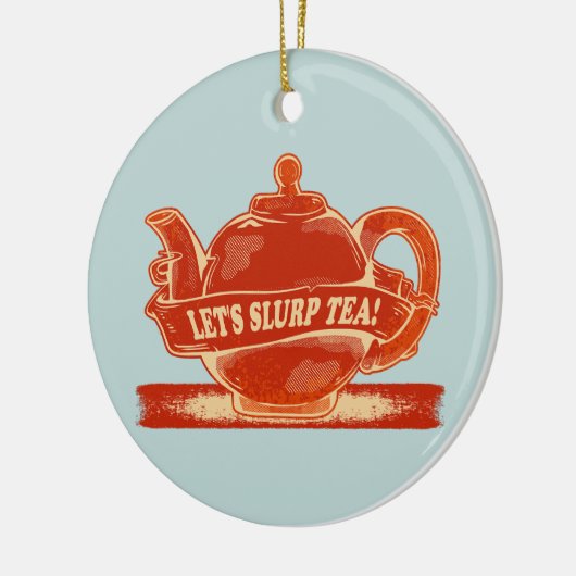 Teapot Funny Drinking Tee Keramik Ornament (Links)