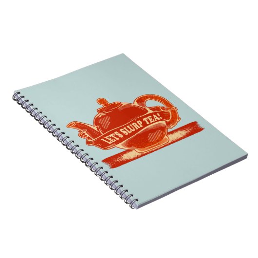 Teapot Funny Drinking Tee Notizblock (Rechte Seite)