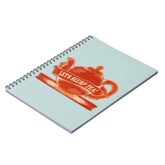 Teapot Funny Drinking Tee Notizblock (Linke Seite)