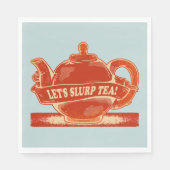 Teapot Funny Drinking Tee Serviette (Vorderseite)