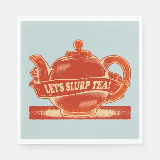 Teapot Funny Drinking Tee Serviette (Vorderseite)