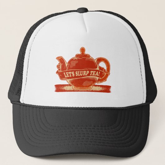 Teapot Funny Drinking Tee Truckerkappe (Vorderseite)