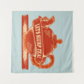 Teapot Funny Drinking Tee Wandteppich (Vorderseite (Horizontal))