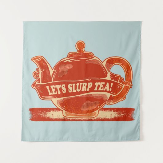 Teapot Funny Drinking Tee Wandteppich (Vorderseite)