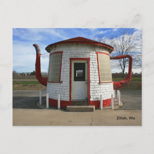 Teapot Gas Station - Zillah, Washington Postkarte (Vorderseite)