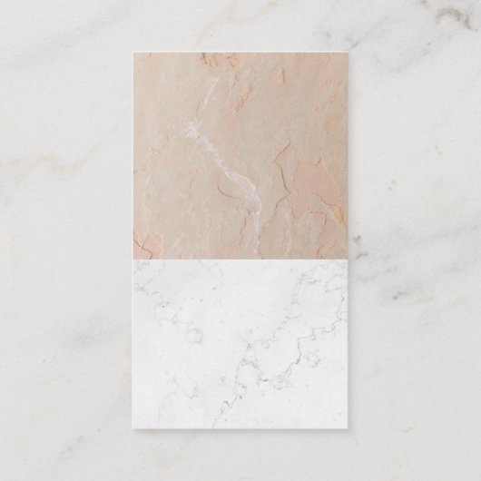 Teapot Green Leaf | Clay Texture Wall Weißer Marmo Visitenkarte (Rückseite)