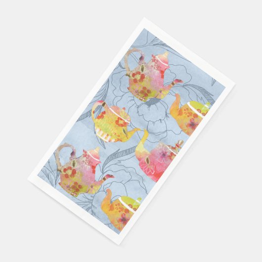 Teapot-Handtuch Serviette (Ecke)