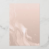 Teapot | Hydrangeas | Pampas Grass Bridal Tee Folieneinladung (Rückseite)