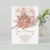 Teapot | Hydrangeas | Pampas Grass Bridal Tee Folieneinladung (Stehend vorne)