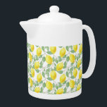 Teapot-Lemons<br><div class="desc">Dieser Teekessel ist weiß mit einem schönen Zitronenprint dargestellt. Mittlere Größe angezeigt. Passen Sie dieses Objekt an oder kaufen Sie, wie es ist.</div>