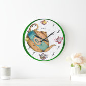 Teapot Melody Große Wanduhr (Zuhause)