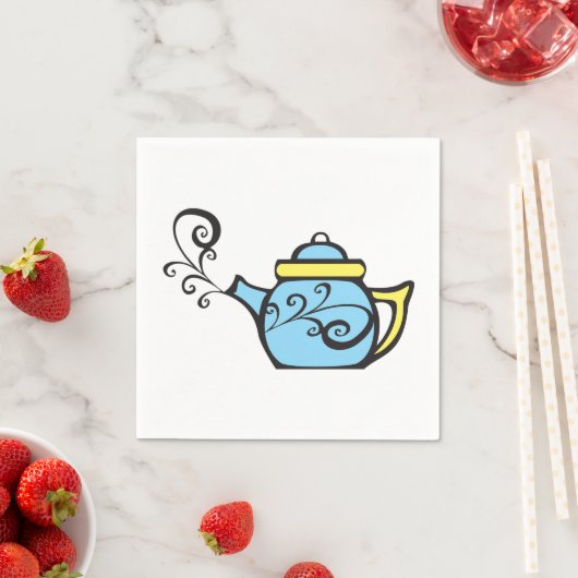 Teapot Paper Napkins Serviette (Beispiel)