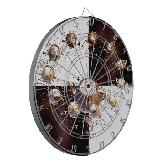 Teapot-Party Dartscheibe (Vorderseite Links)