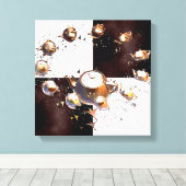 Teapot-Party Leinwanddruck (Insitu (Holzboden))