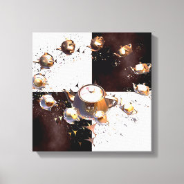 Teapot-Party Leinwanddruck