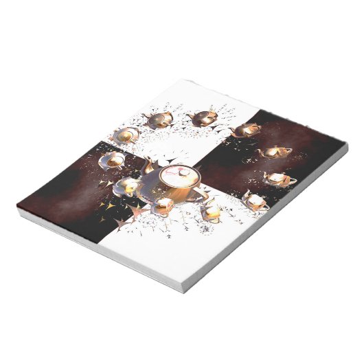 Teapot-Party Notizblock (Rotiert)
