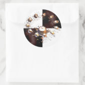 Teapot-Party Runder Aufkleber (Tasche)