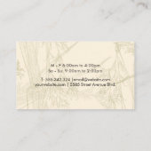 Teapot Pour | Kräuterische Pflanze Mini-Visitenkar Visitenkarte (Rückseite)