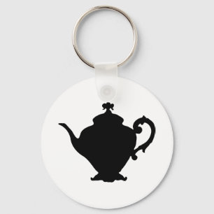 Teapot Silhouette Schlüsselanhänger
