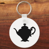Teapot Silhouette Schlüsselanhänger (Vorderseite)