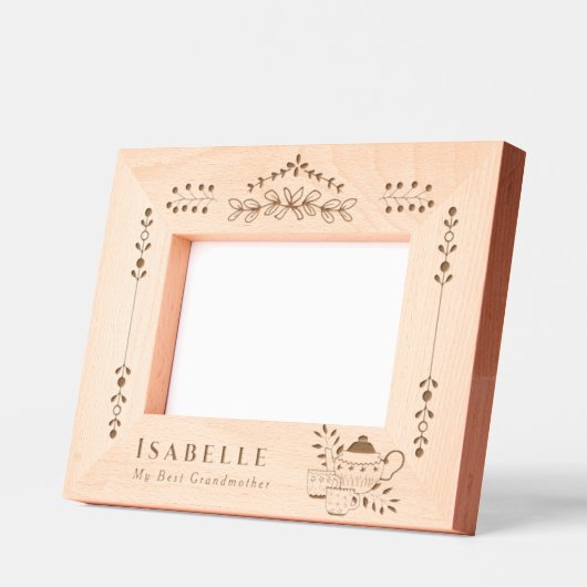 Teapots and Cups Geätzte Rahmen (Links)