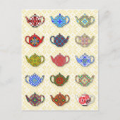 Teapots Postkarte (Vorderseite)