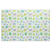 Teapots Teacups Wasserfarbige Blume Stoff (Fat Quarter (45,7 x 55,9 cm))