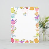 Teapots und Cups zum Geburtstag (Stehend Vorderseite)