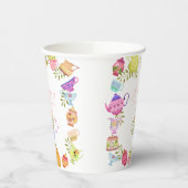 Teapots und Cups zum Geburtstag Pappbecher (Links)